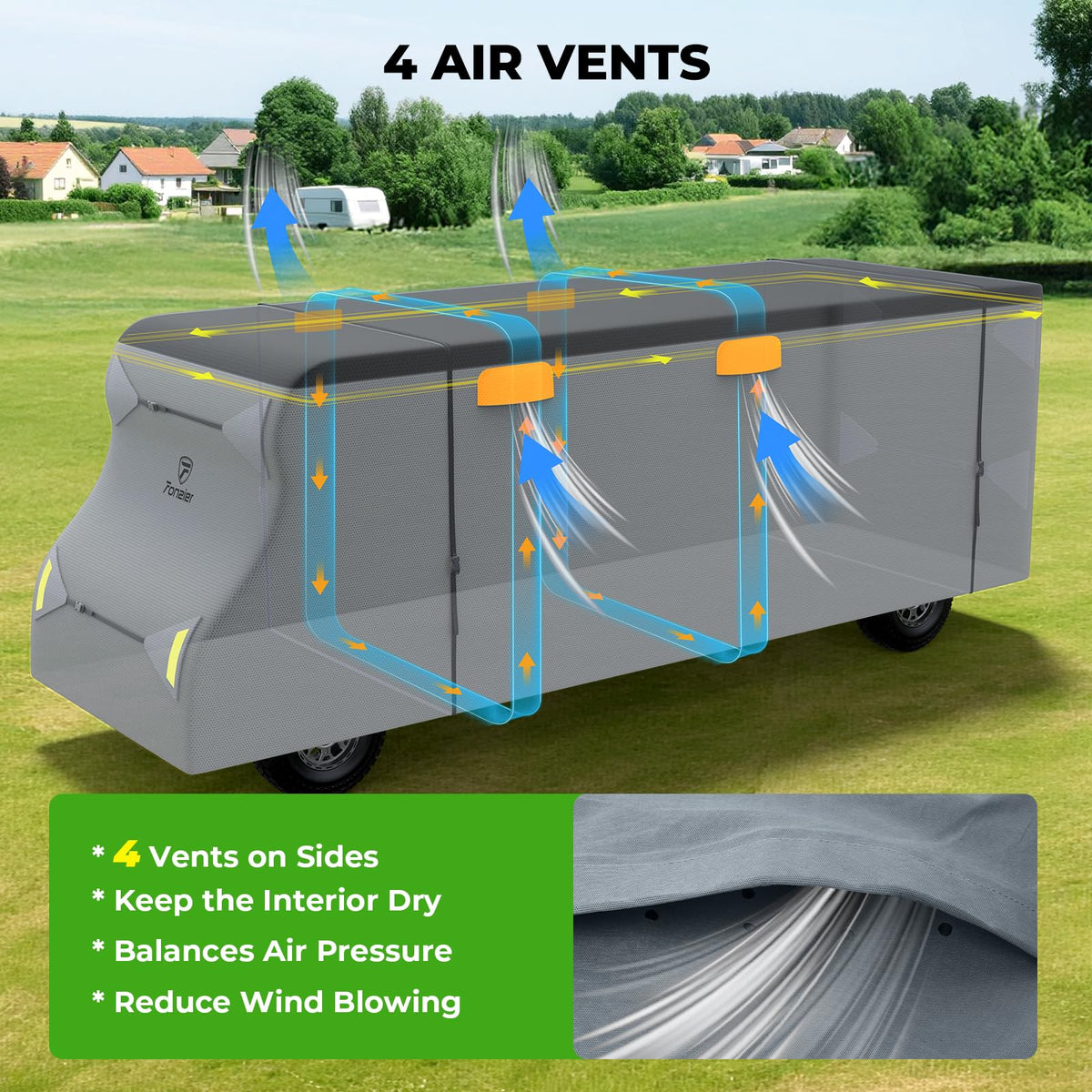 9 Layers RV Cover Set Fits 23-26FT V5997