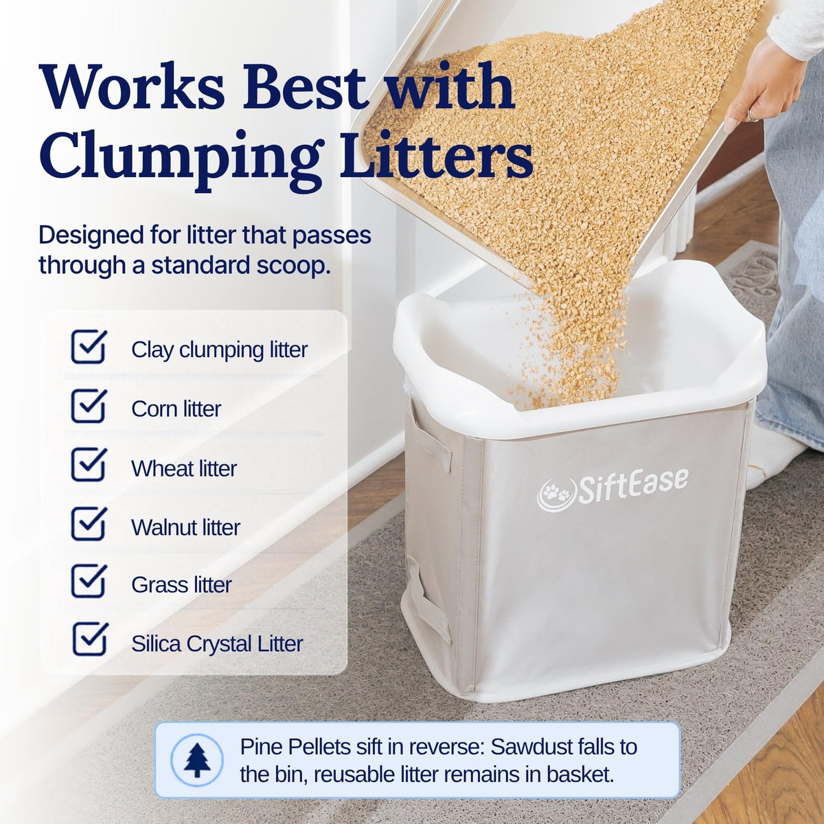 Cat Litter Sifter with Bin L6635
