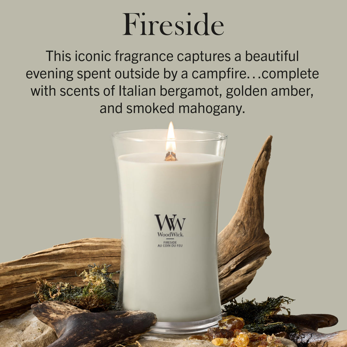 Large Scented Candle with Crackling Wick K805397