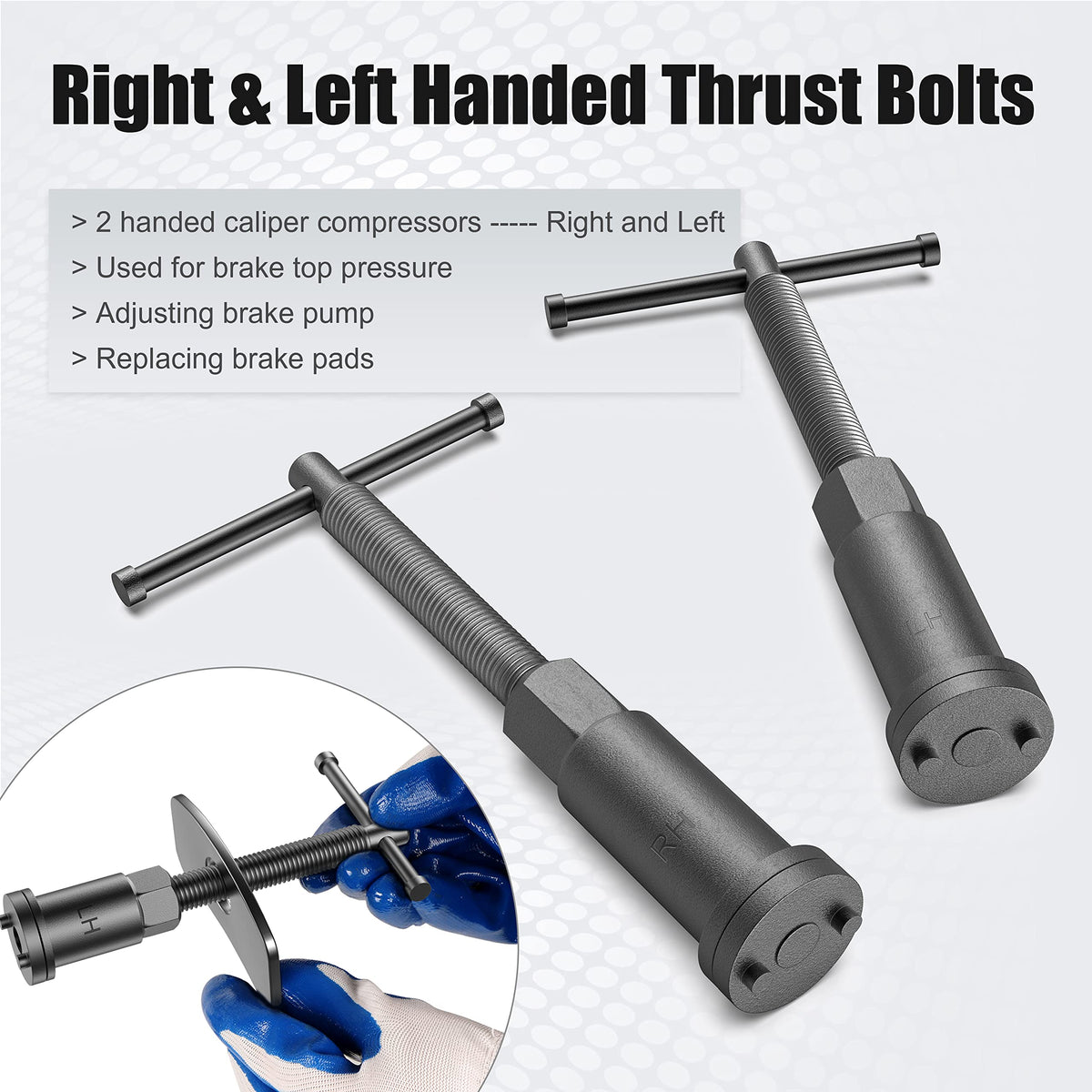 Disc Brake Caliper Wind Back Tool and Piston Compression Set 26 Pieces Z904