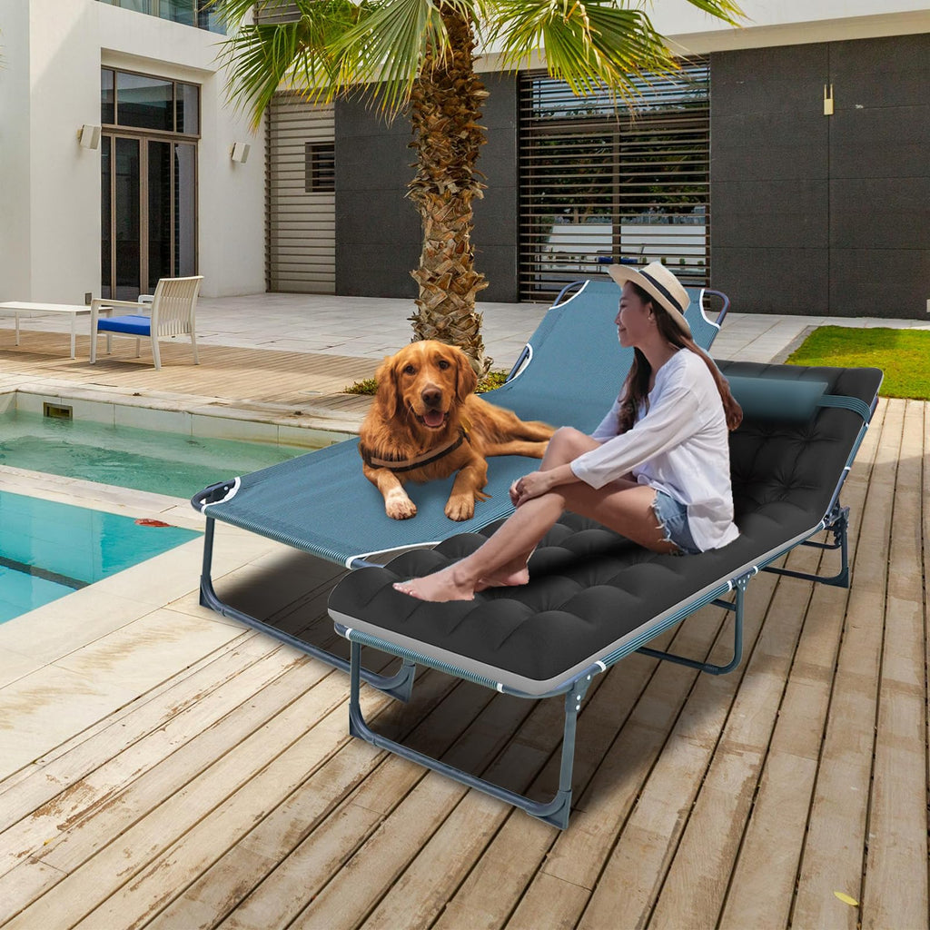 Folding Camping Cot with Mattress O78522