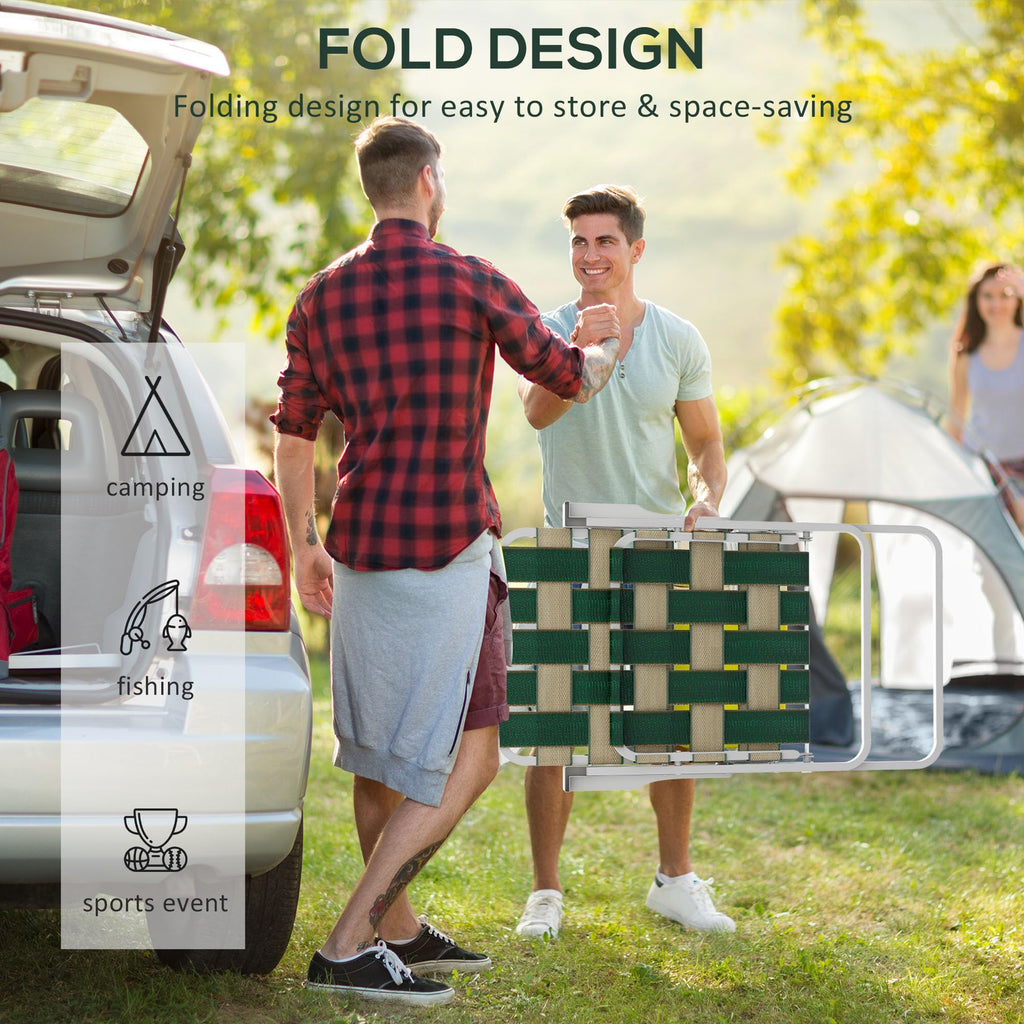 Folding Lawn Chairs Set of 2 with Armrests L3210