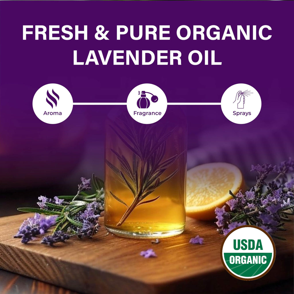 Lavender Organic Essential Oil 4 Fl Oz M85058