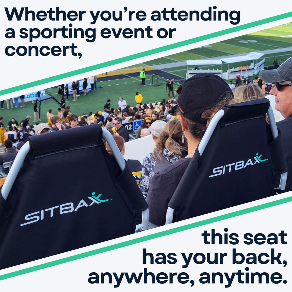 Padded Reclining Stadium Chair with Backpack Straps H248984