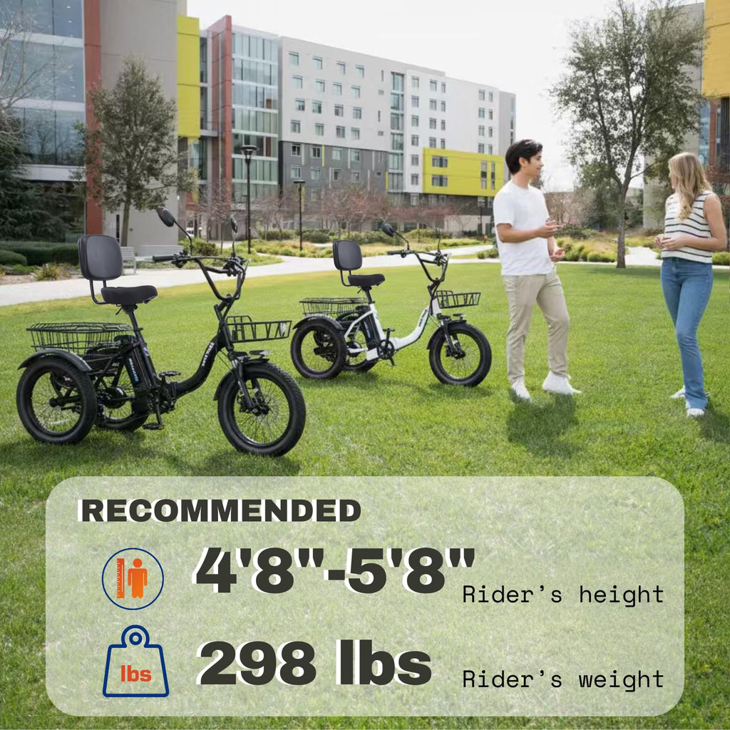 Fat Tire Folding Electric Tricycle W24383