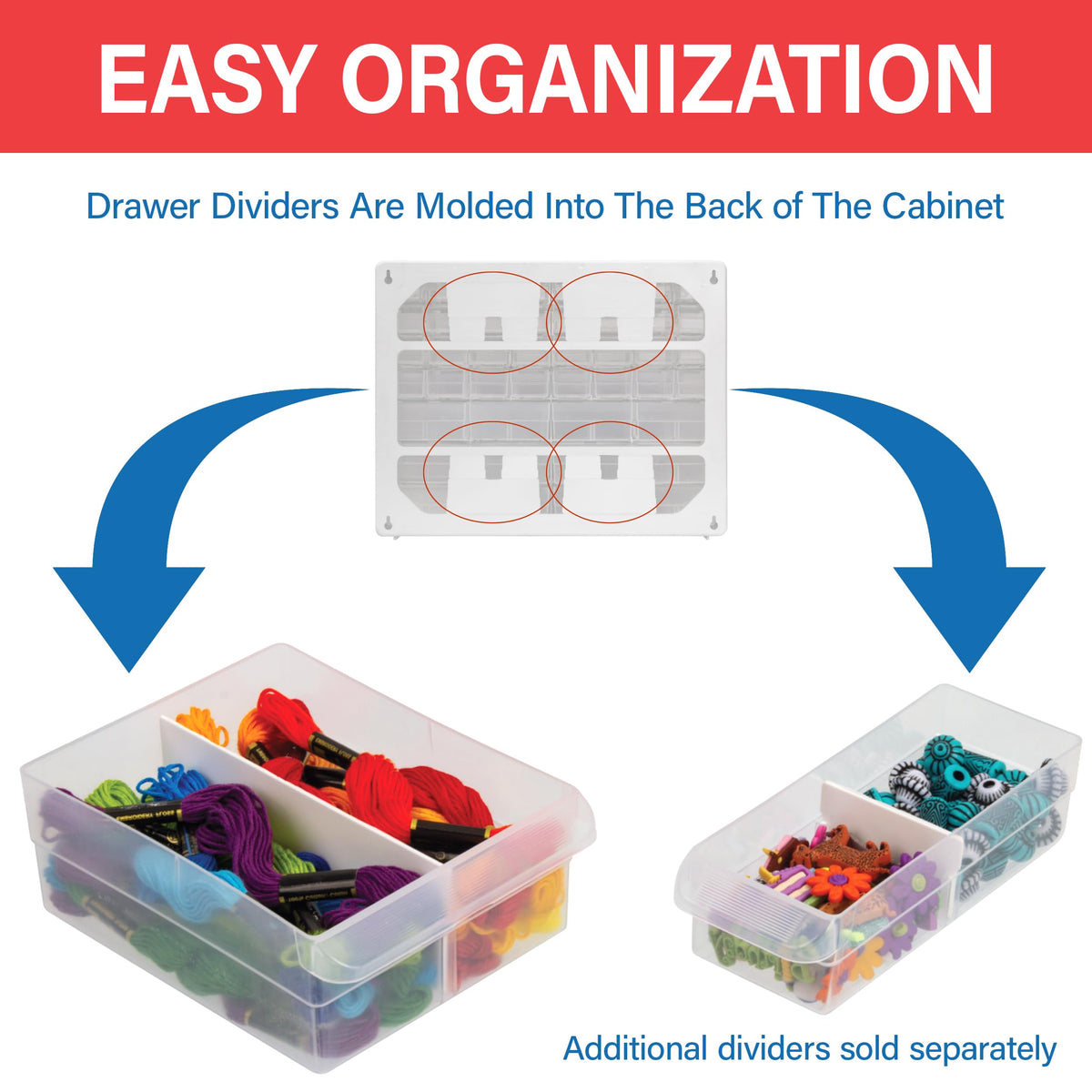 44 Drawer Black Plastic Storage Cabinet O582730