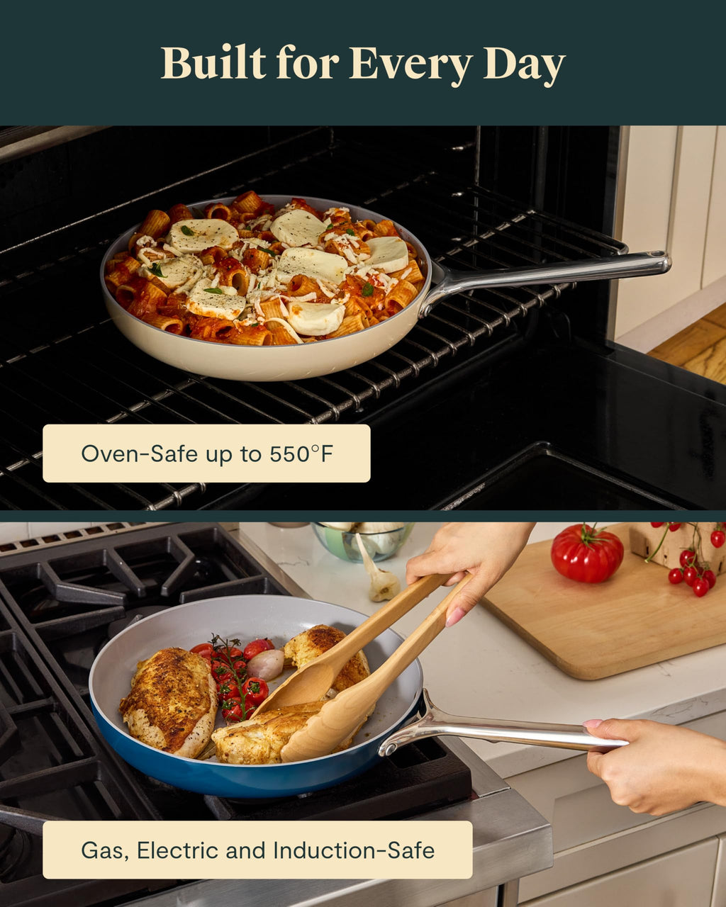 Fry Pan Set with Glass Lids H6466