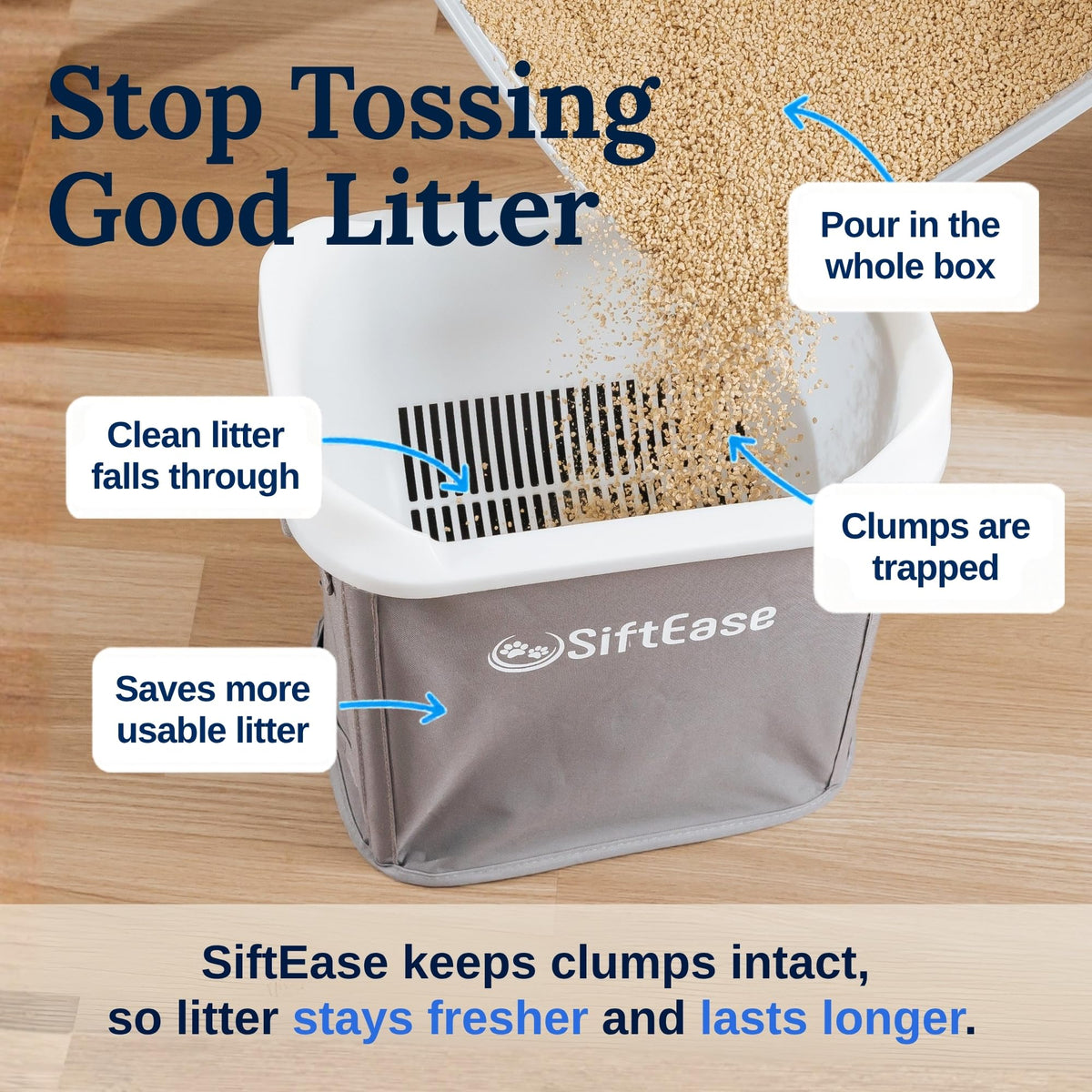 Cat Litter Sifter with Bin L6635