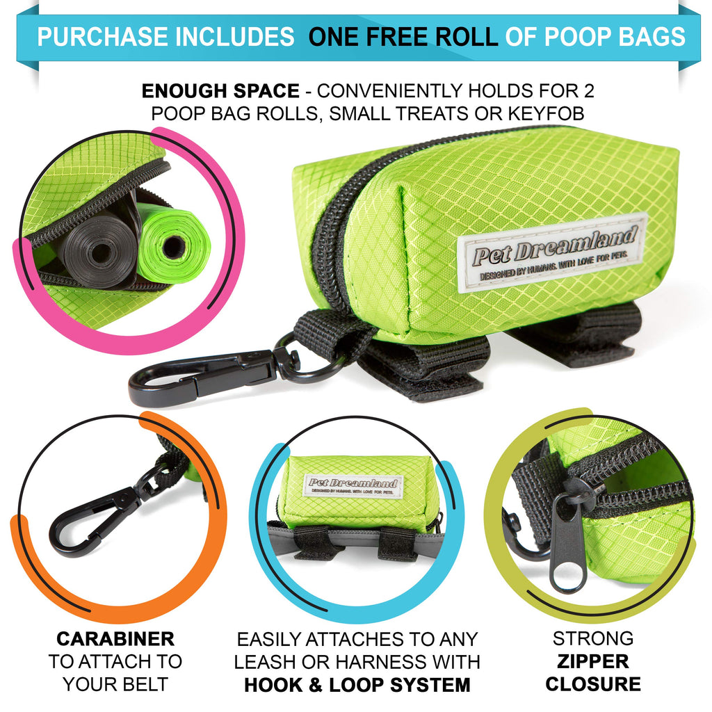 Hands Free Dog Leash for Large Dogs with Poop Bag Dispenser D264