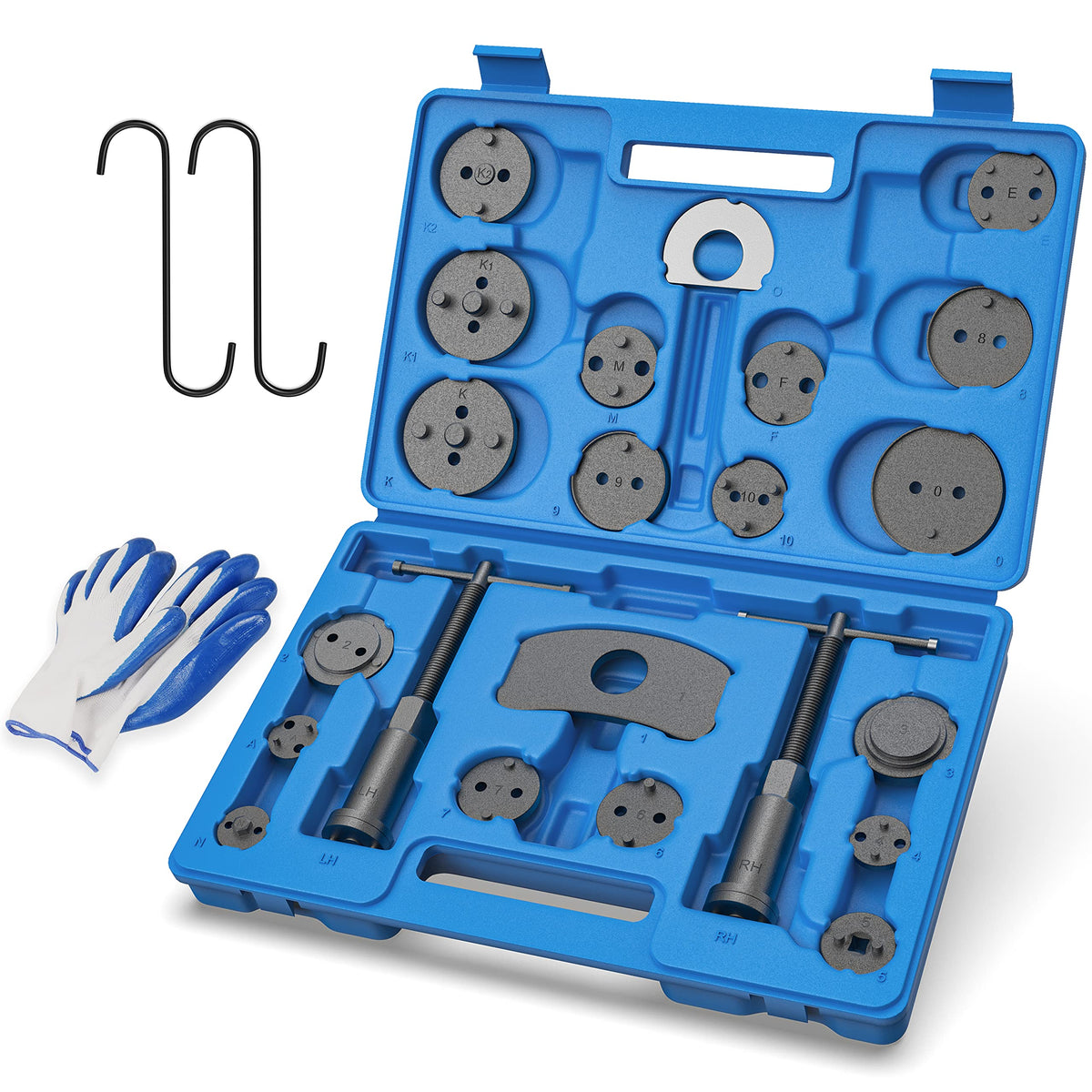 Disc Brake Caliper Wind Back Tool and Piston Compression Set 26 Pieces Z904