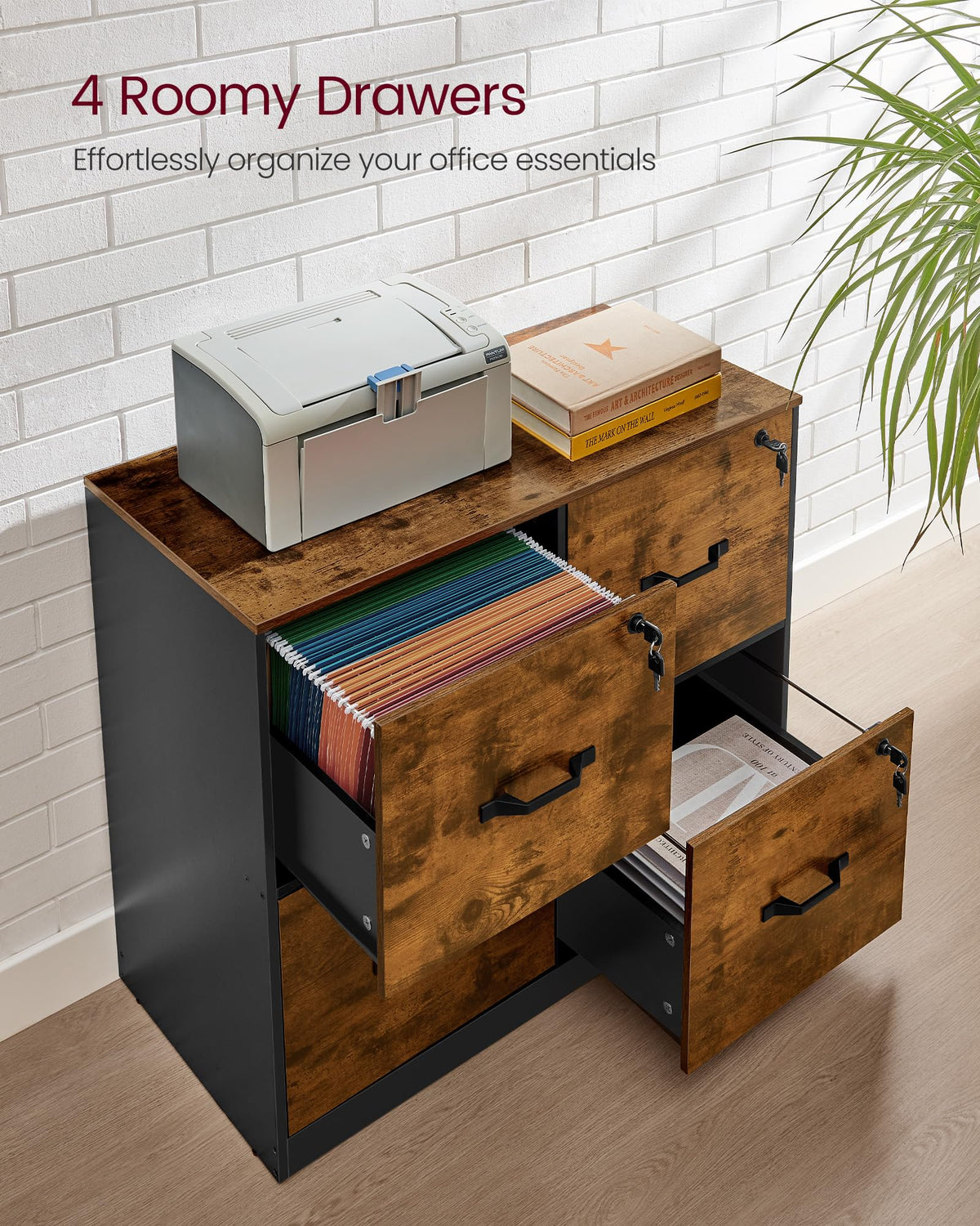 4 Drawer Locking File Cabinet G238545