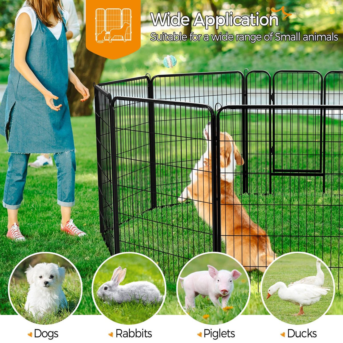 40 Inch 16 Panels Dog Playpen A9709
