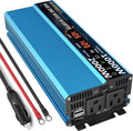 Pure Sine Wave Power Inverter 1000W DC 12V to AC 110V 2 AC Outlets 3.4A USB D67844