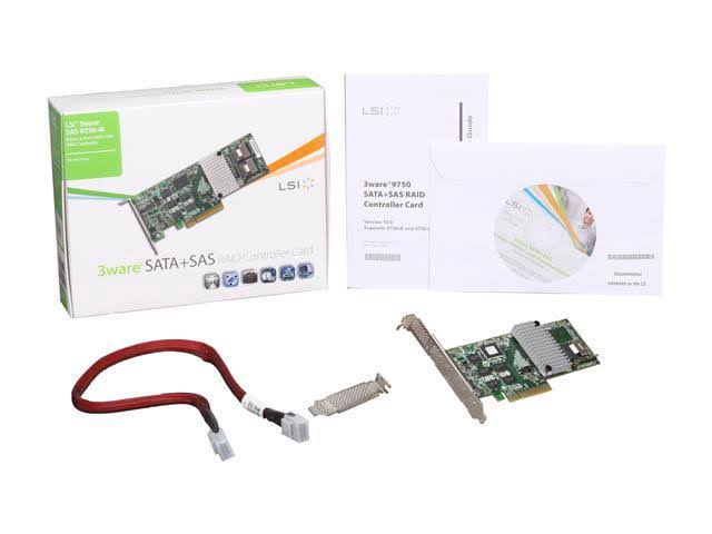4-Port 6Gb/s SATA+SAS PCIe 2.0 512MB Controller Card X625